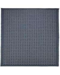 Ferragamo - Ferragamo Gancini Frayed-Edge Scarf - Lyst
