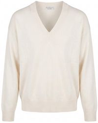Brunello Cucinelli - V-Neck Cashmere Sweater - Lyst