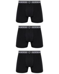 Versace - Three-Pack Greca Boxer Briefs - Lyst