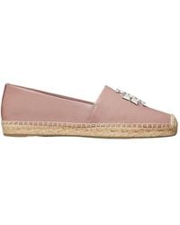 Tory Burch - Eleanor Logo Plaque Espadrilles - Lyst