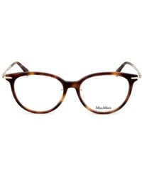 Max Mara - Round Frame Glasses - Lyst