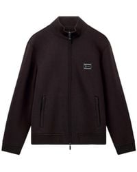 Emporio Armani - Zip-Up Logo Sweatshirt - Lyst