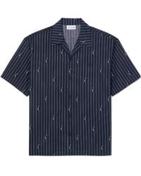 Lacoste - Relaxed Fit Print Twill Shirt - Lyst
