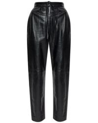 IRO - Drawstring Leather Trousers - Lyst