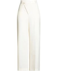 MM6 by Maison Margiela - Solid Color Loose Dress Pants - Lyst