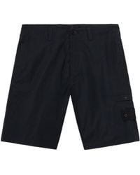 Stone Island - Windproof And Breathable Loose-Wide-Leg-Fit Bermuda Shorts - Lyst