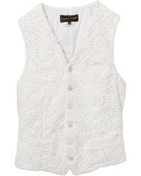 Comme des Garçons - Floral-Embroidered Buttoned Vest - Lyst