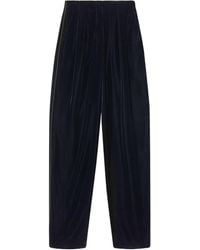 Giorgio Armani - Straight-Cut Velvet Trousers - Lyst
