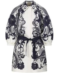 ALÉMAIS - Floral Printed Mickey Mini Dress - Lyst