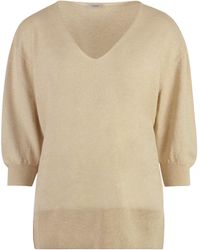 Agnona - Cashmere Blend Knit Sweater - Lyst