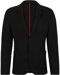BOSS - Collared Long-Sleeved Casual Jacket - Lyst