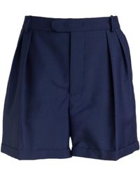Bally - Pleated-Detail Turn-Up Hem Shorts - Lyst