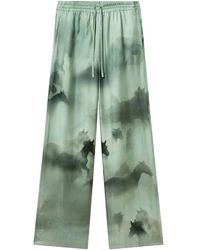 Stella McCartney - Horse Printed Drawstring Trousers - Lyst