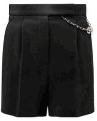 Elisabetta Franchi - Chained Detailed Pleated Shorts - Lyst