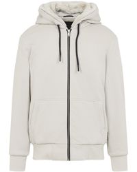 Moose Knuckles - Logo-Plaque Drawstring Zipped Hoodie - Lyst