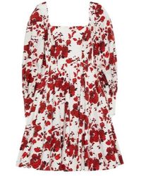 Emilia Wickstead - Yasmina Floral Cotton Minidress - Lyst