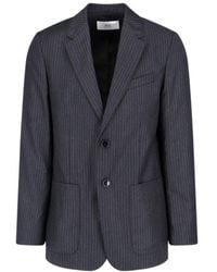 Ami Paris - Pinstriped Single-Breasted Tailored Blazer - Lyst