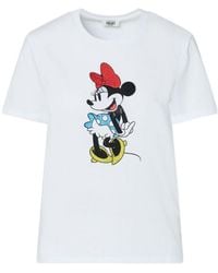 Liu Jo - X Disney Minnie Mouse Rhinestone-Embellished T-Shirt - Lyst