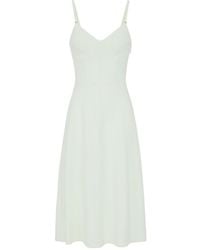 Elisabetta Franchi - Lightweight Crêpe Dress - Lyst