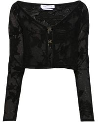 Blumarine - Crocheted Knitted Cardigan - Lyst