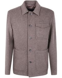 Herno - Button-Fastening Patch-Pocket Jacket - Lyst
