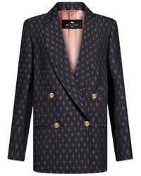 Etro - Patterned Jacquard Straight Hem Jacket - Lyst