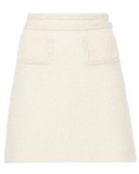 Giambattista Valli - High-Rise Wool-Blend Tweed Miniskirt - Lyst