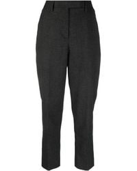 Prada - Mid-Rise Zip-Pocket Cropped Trousers - Lyst