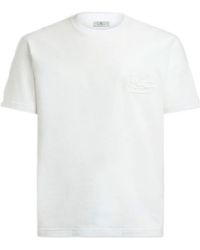 Etro - Logo-Embroidered Crewneck T-Shirt - Lyst