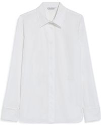 Max Mara - Curved Hem Poplin Shirt - Lyst