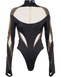 Mugler - Sewn Long-Sleeve Jumpsuit - Lyst