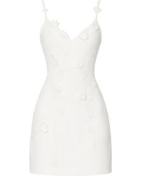 Cult Gaia - Floral-Appliqué Mini Dress - Lyst