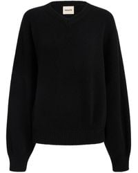 KHAITE - Long Sleeved Knitted Sweater - Lyst