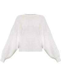 Lisa Yang - Veira Balloon-Sleeve Knitted Sweater - Lyst