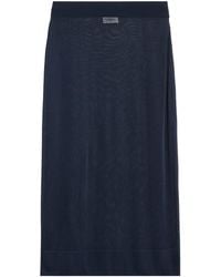 Saint Laurent - Knitted Pencil Skirt - Lyst