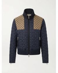 Gucci - Quilted Gg-Detail Jacket - Lyst
