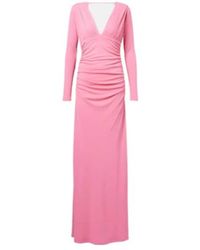 Carolina Herrera - Ruched Jersey Gown - Lyst