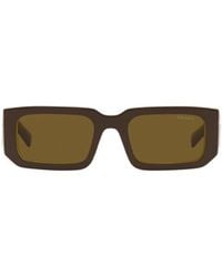 Prada - Eyewear Rectangular Frame Sunglasses - Lyst