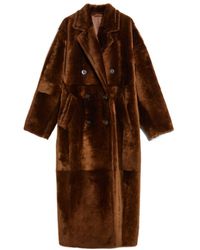 Max Mara - Notched-Lapels Double-Breasted Coat - Lyst