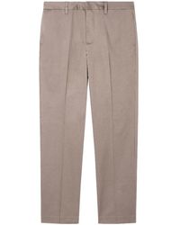 Emporio Armani - Logo Plaque Tapered Trousers - Lyst
