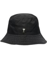 Ami Paris - Ami De Coeur Stud Bucket Hat - Lyst