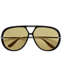 Bottega Veneta - Eyewear Classic Aviator Sunglasses - Lyst