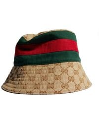 Gucci - Web Detailed Gg Bucket Hat - Lyst