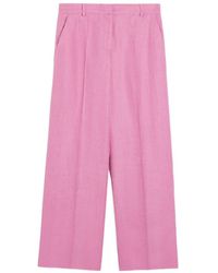Weekend by Maxmara - Linen Canvas Trousers - Lyst