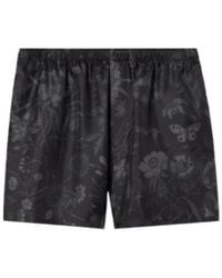 Gucci - Printed Silk Twill Shorts - Lyst