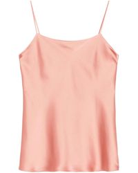 Herno - Spaghetti Straps Satin Tank Top - Lyst