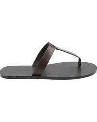 Saint Laurent - Babylone Logo Plaque Slides - Lyst