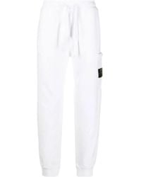 Stone Island - Compass-Motif Drawstring Track Pants - Lyst