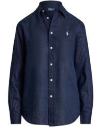 Polo Ralph Lauren - Logo Embroidered Curved Hem Polo Shirt - Lyst