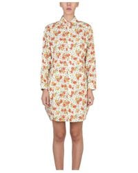 Marni - Floral Patterned Shirt Dress - Lyst